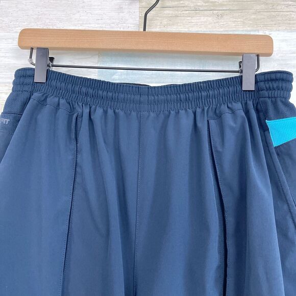 Nike Fit Dry Basketball Shorts Blue Activewear Gym Workout Training Mens Large - Picture 2 of 6